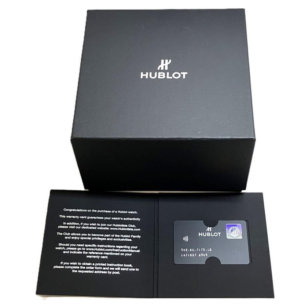 Hublot Classic Fusion wristwatch, total weight 81.0g, titanium, genuine leath... - Picture 9 of 9